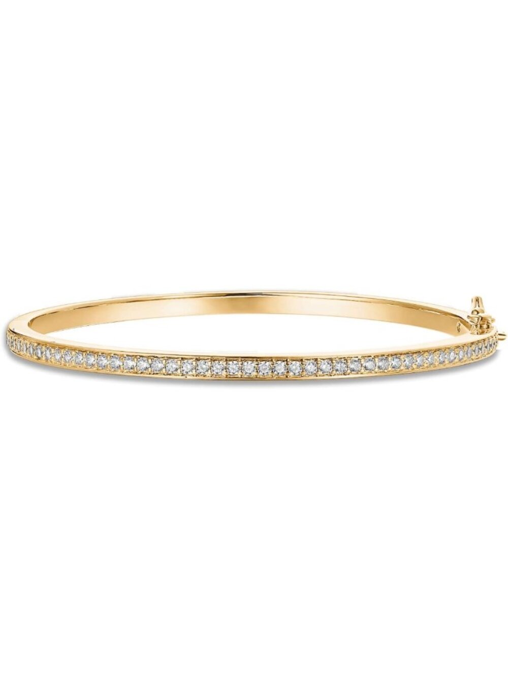 14K Gold Plated Tennis Bracelet with Cubic Zirconia - Elegant Bangle for Women